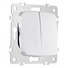 Выключатель для жалюзи без рамки arte milano 205 205.38-2.silver